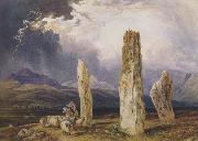 William Andrews Nesfield Druidical Temple at Tormore,isle of Arran (mk47) oil